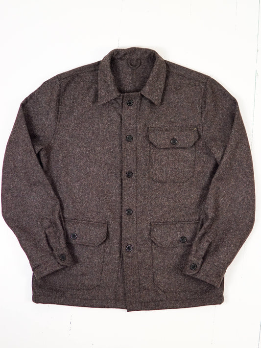 VESTE WORKER LAINE CHOCOLAT