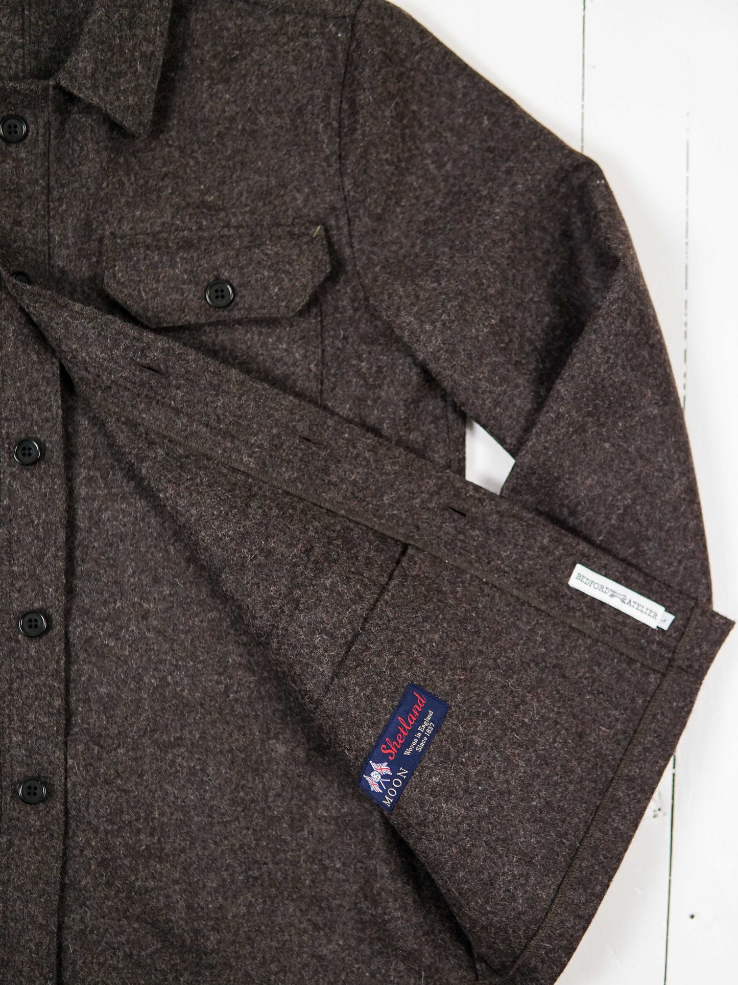 VESTE WORKER LAINE CHOCOLAT