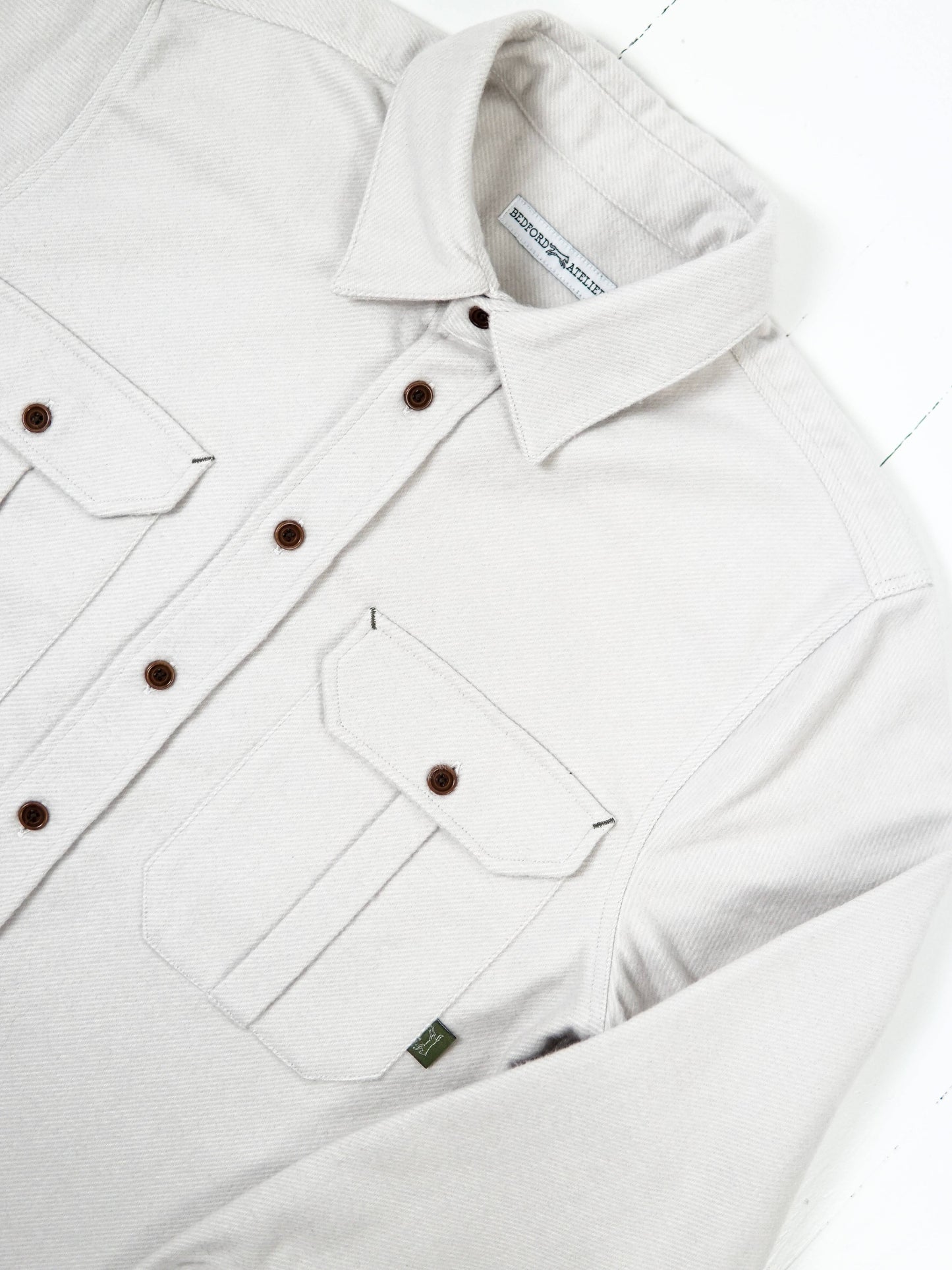 SURCHEMISE UNIFORME FLANELLE GRIS LÉGER