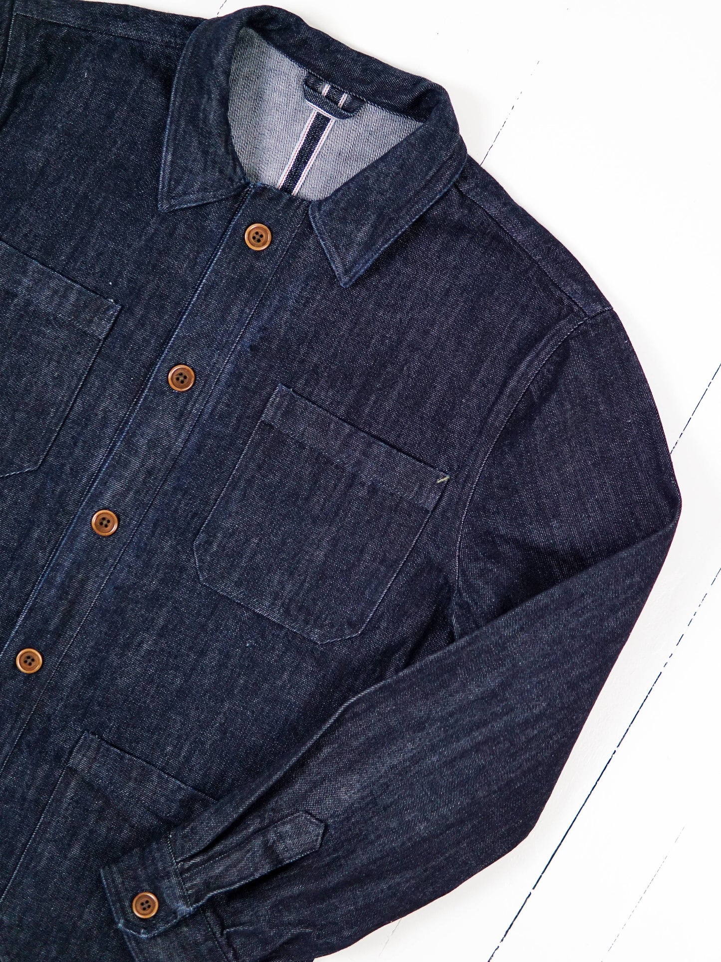 VESTE WORKER DENIM INDIGO SELVEDGE