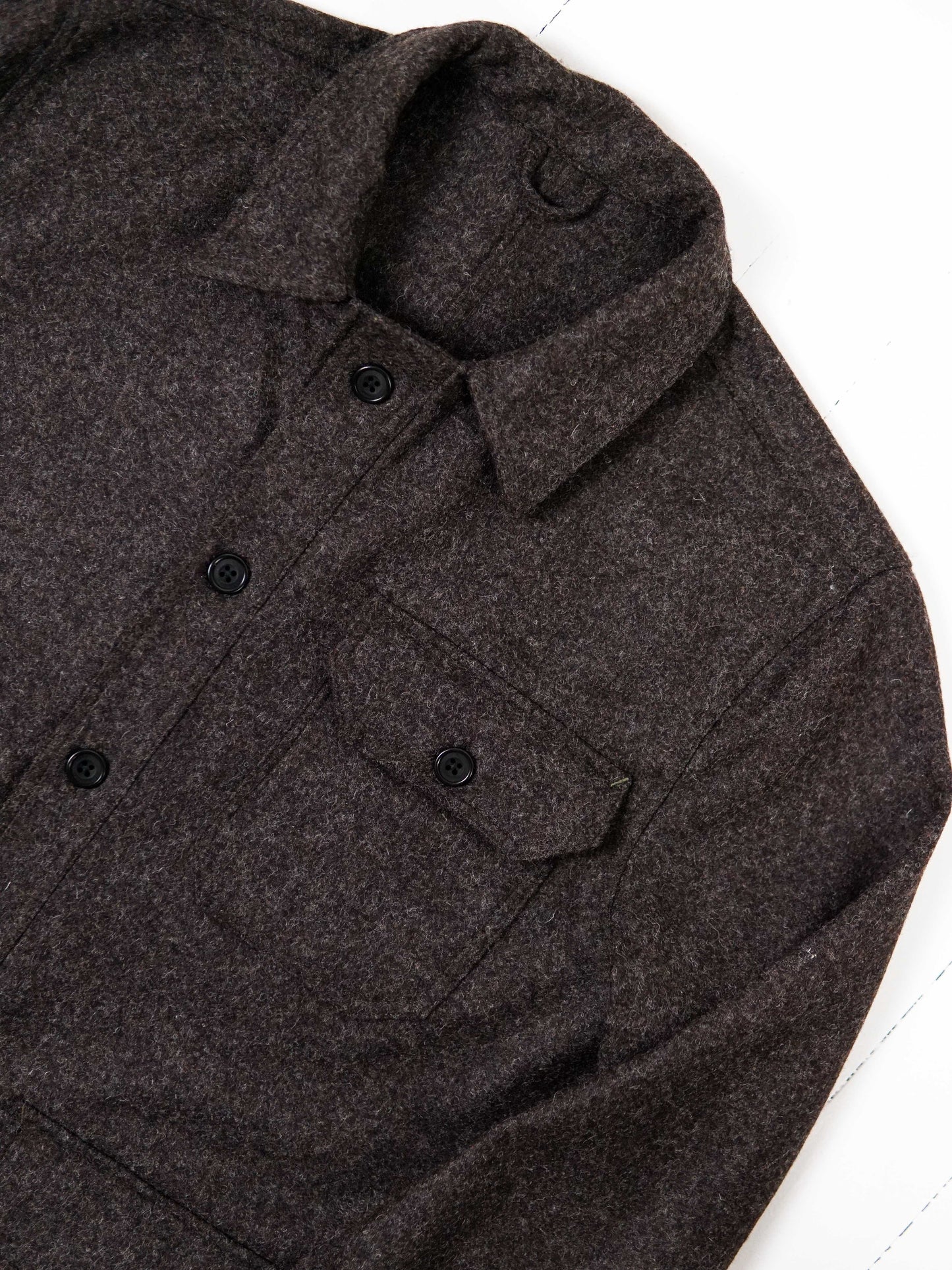 VESTE WORKER LAINE CHOCOLAT