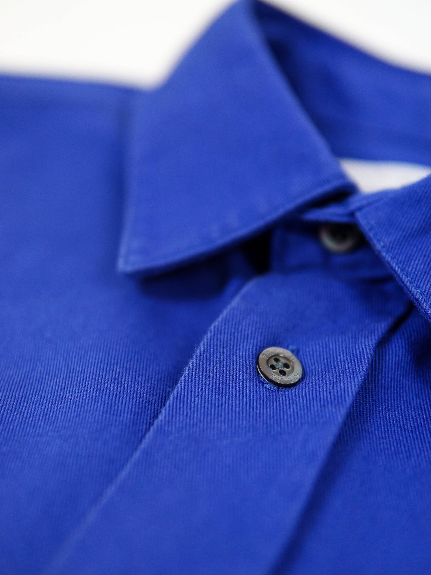 Overshirt in washed royal blue