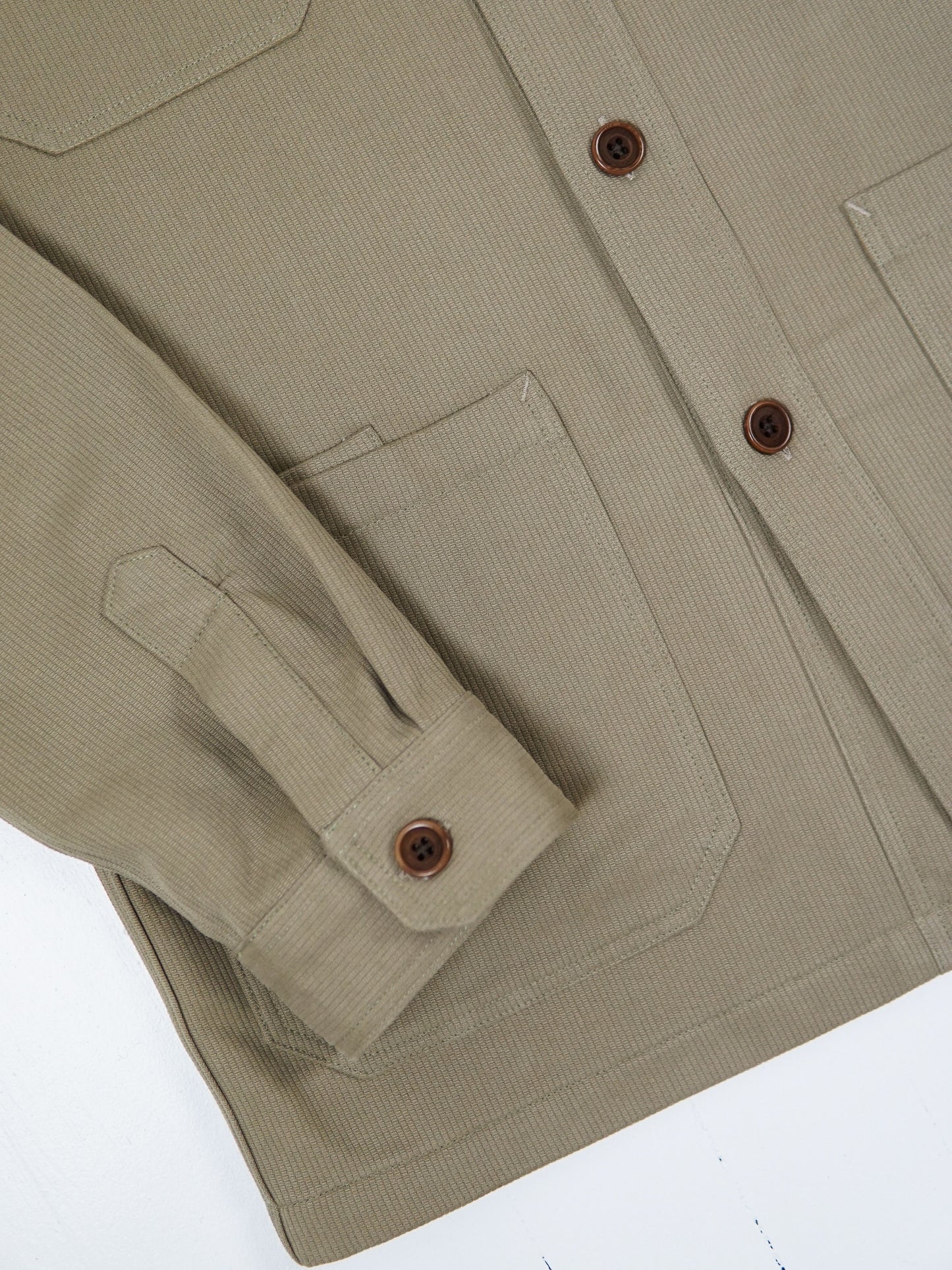 VESTE WORKER VERT AMANDE