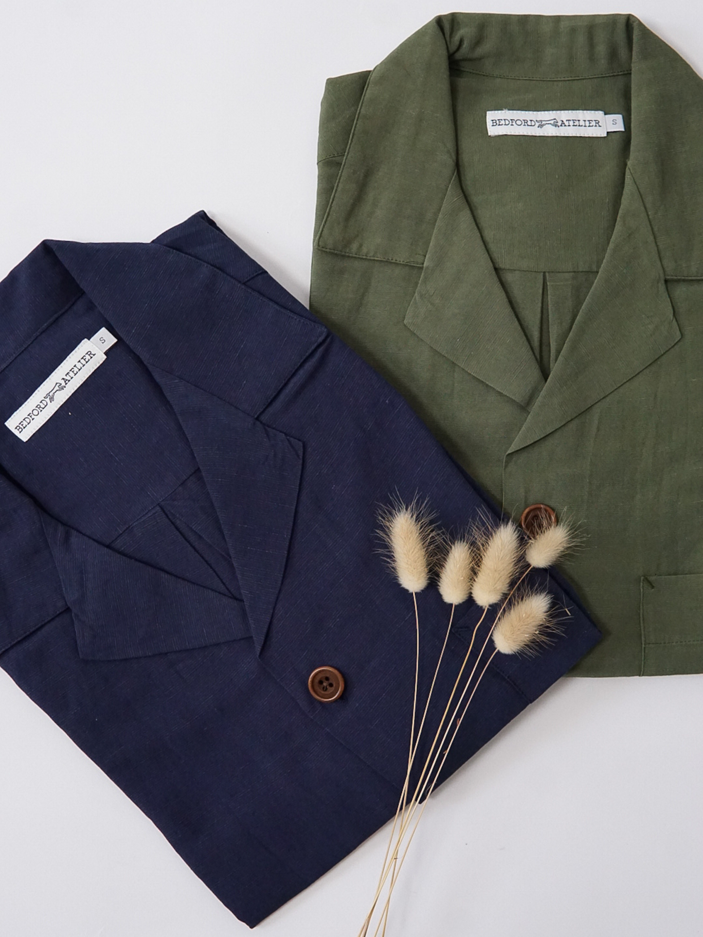 CHEMISETTE COL CUBAIN BLEU MARINE
