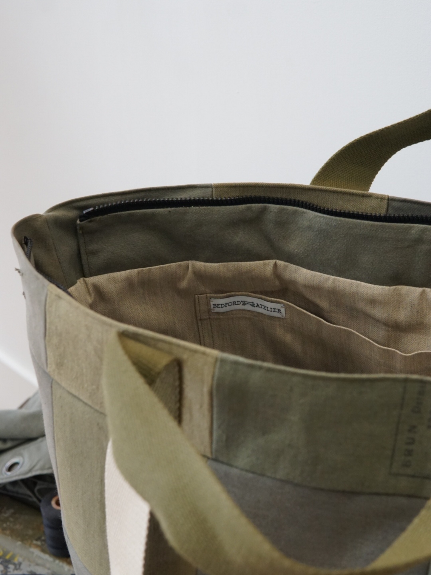 SAC « WEEKENDER » EN TOILE MILITAIRE VINTAGE