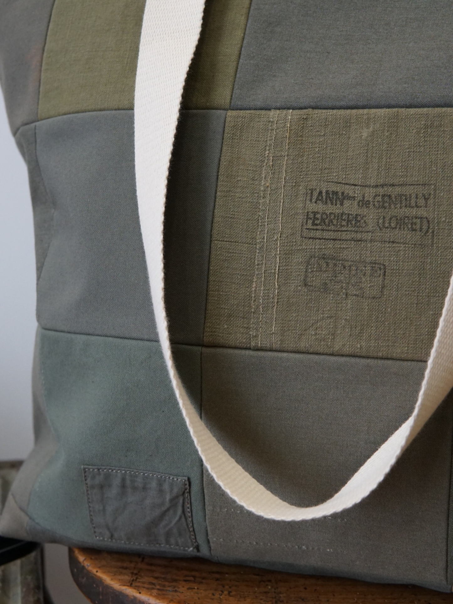 SAC « WEEKENDER » EN TOILE MILITAIRE VINTAGE