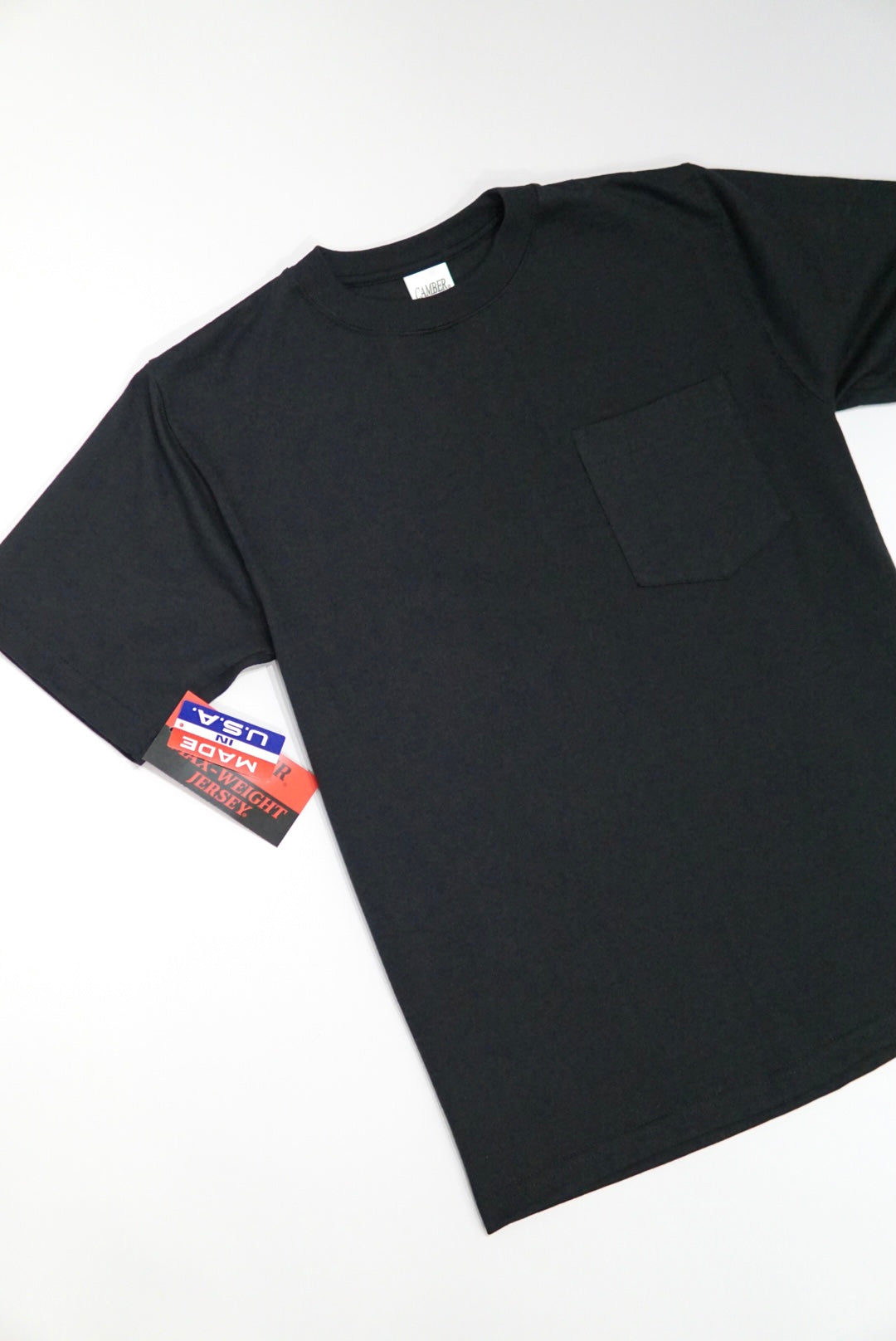 MAX WEIGHT POCKET T-SHIRT CAMBER - BLACK