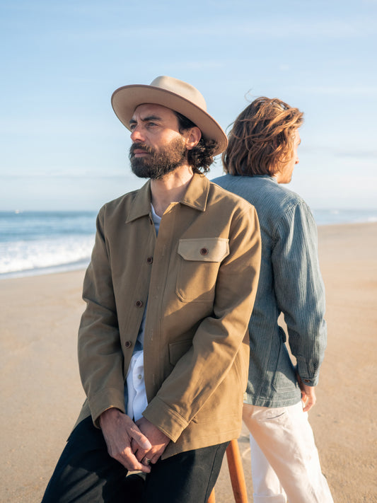 VESTE WORKER « SHADE OF FAWN »