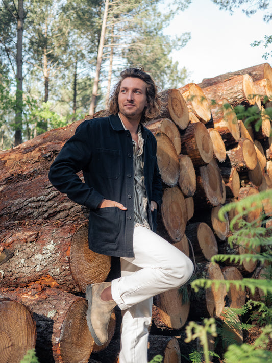 WORKER JACKET DENIM NOIR