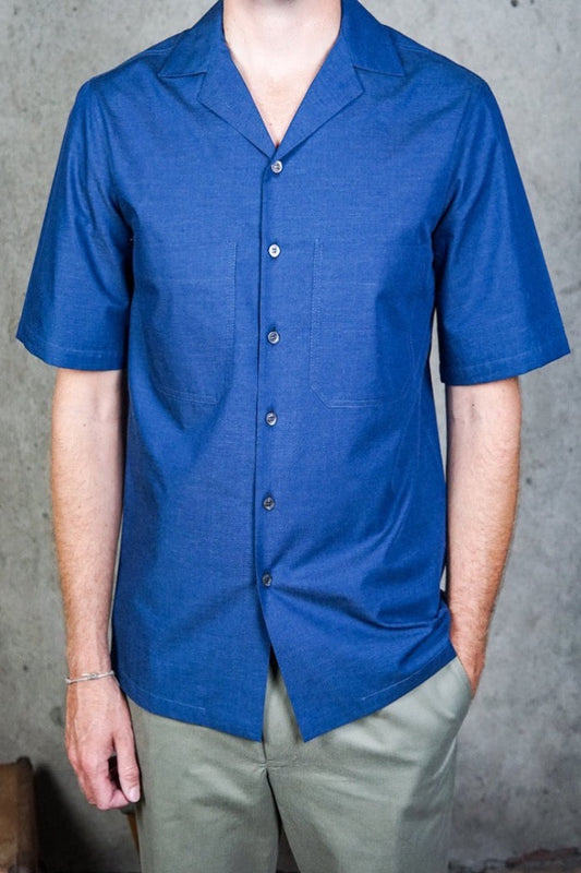 CHEMISETTE BLEUE INDIGO