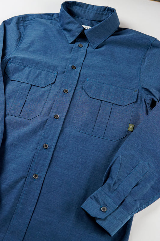 CHEMISE UNIFORME BLEUE INDIGO