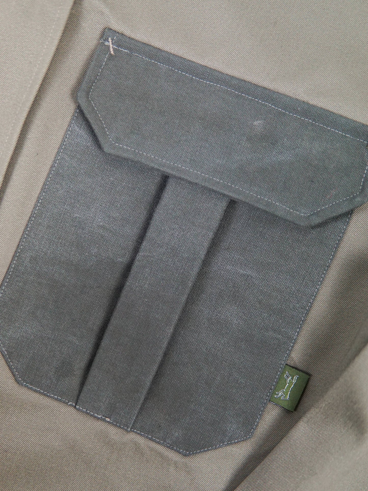 Overshirt in faded green