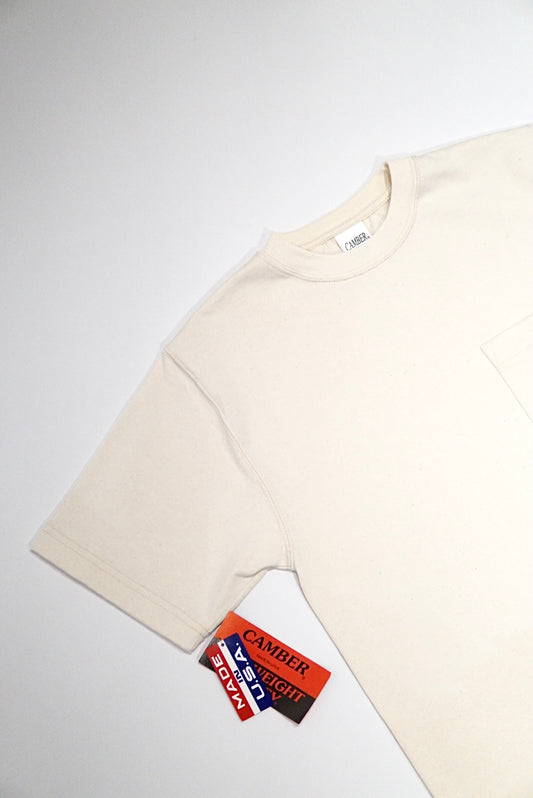 MAX WEIGHT POCKET T-SHIRT CAMBER -  NATURAL