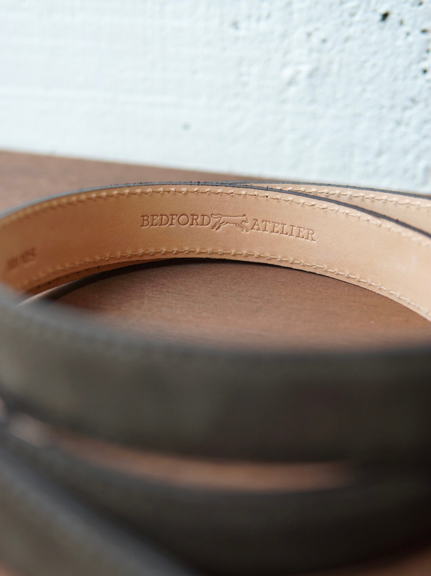 CEINTURE « CASUAL » EN CUIR SUÉDÉ MARRON