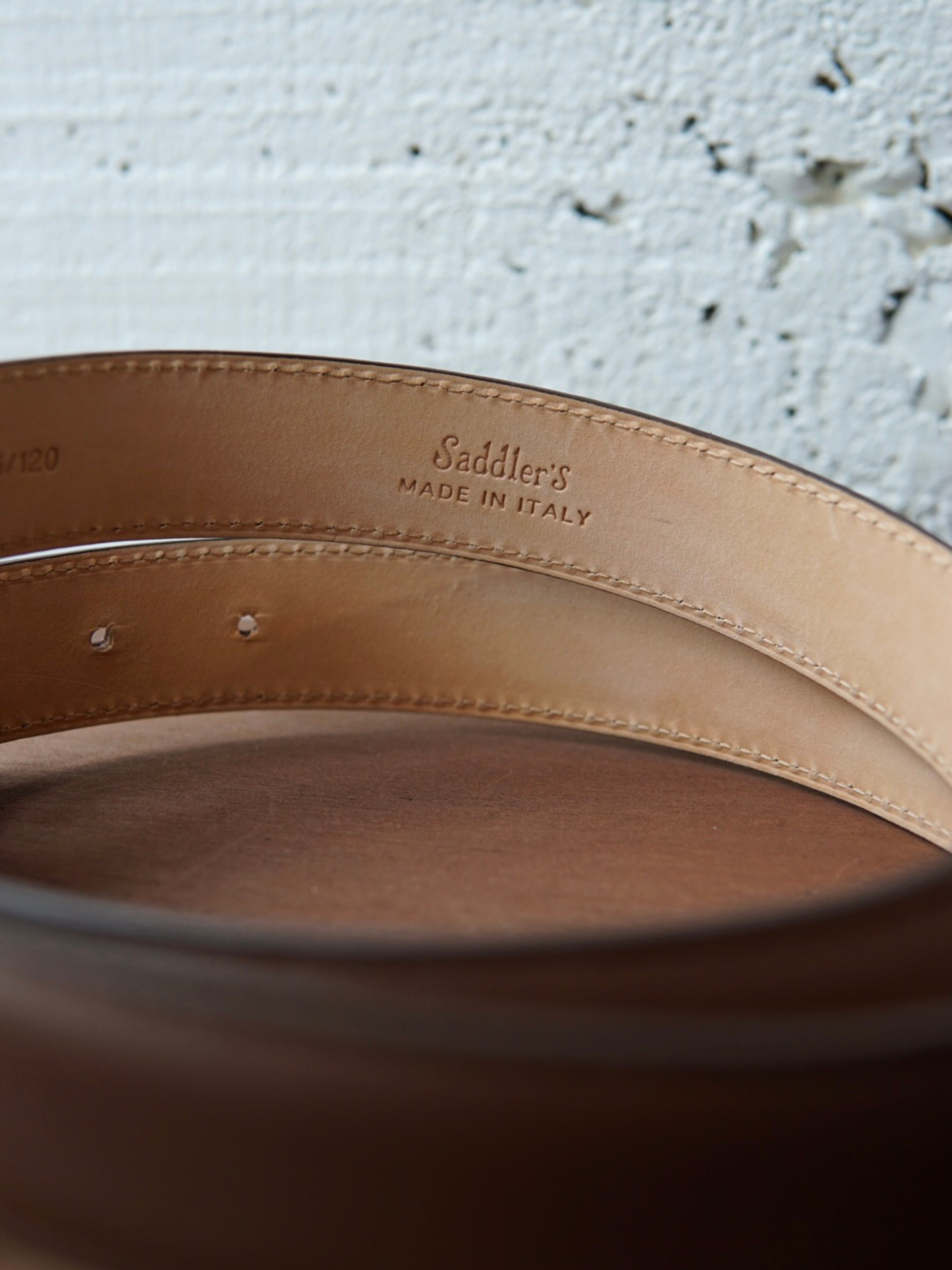 CEINTURE « HABILLÉE » EN CUIR MARRON