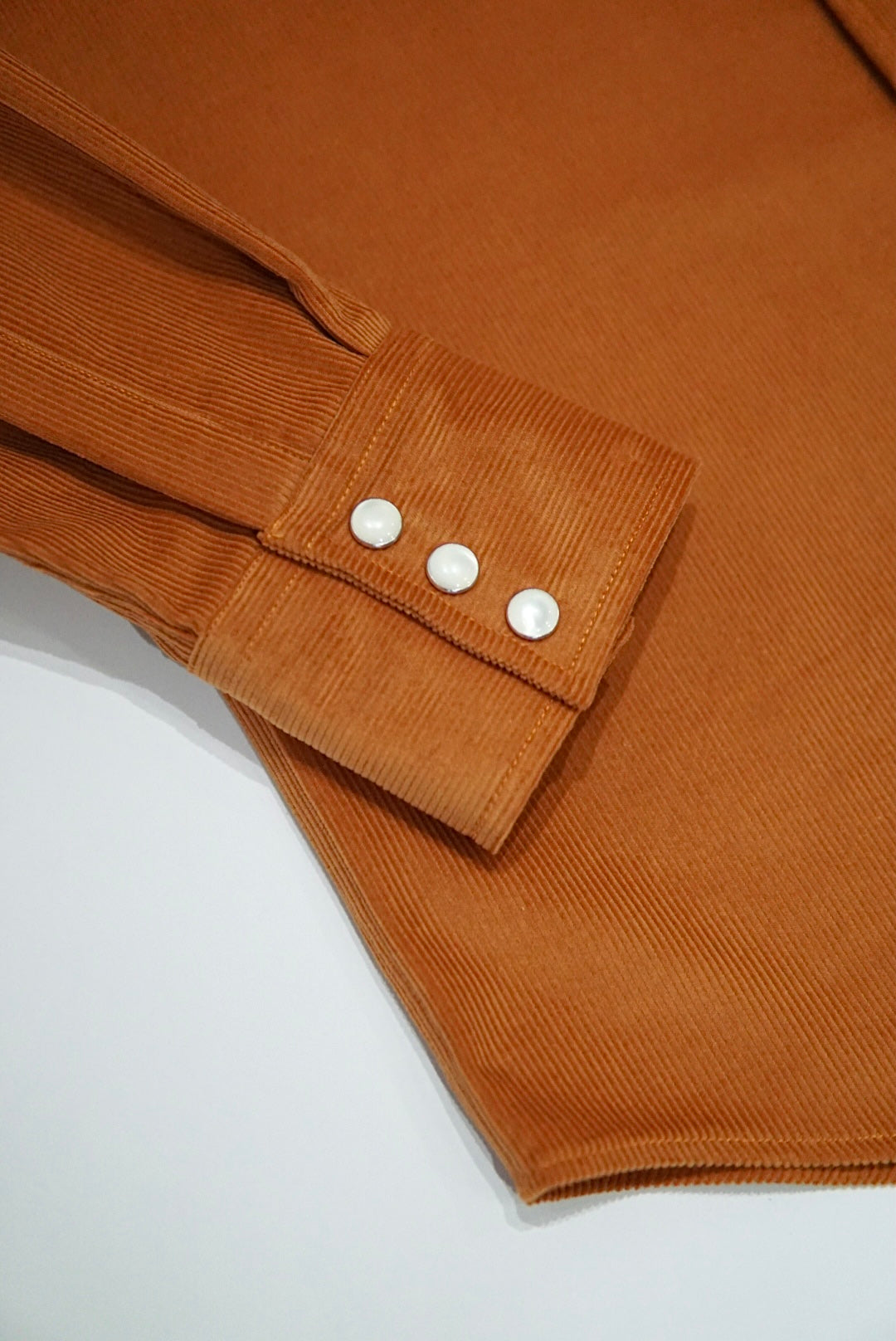 CHEMISE WESTERN - « BABY CORDUROY » ORANGE
