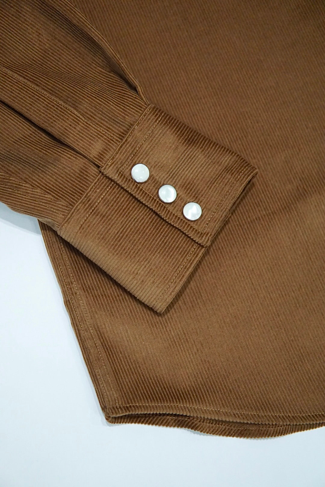 CHEMISE WESTERN - « BABY CORDUROY » MARRON