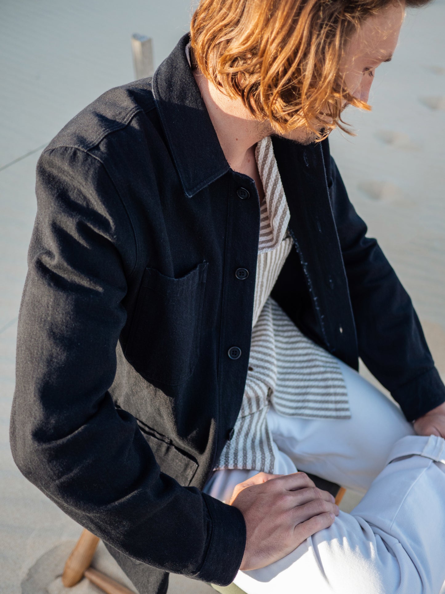 WORKER JACKET DENIM NOIR